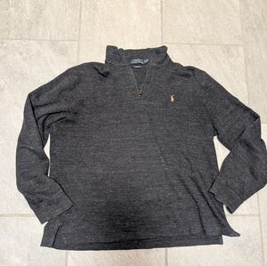 Ralph Lauren Charcoal Estate Rib Pullover